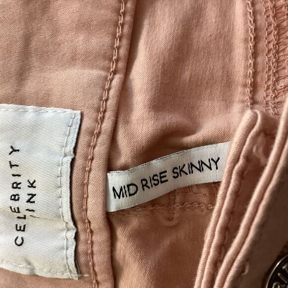 Celebrity Pink Women’s/Juniors Straight Leg Rose Pink Colored Jean Size 13/30 - Picture 6 of 9